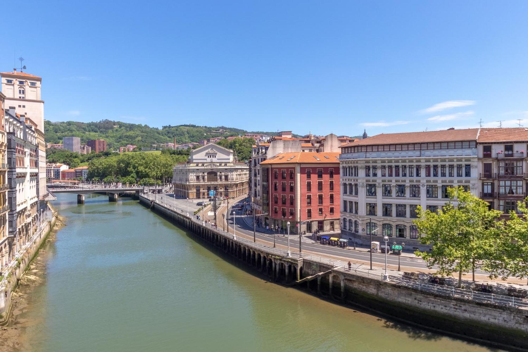 Apartamento Con Vistas A La Ria Bilbau Exterior foto